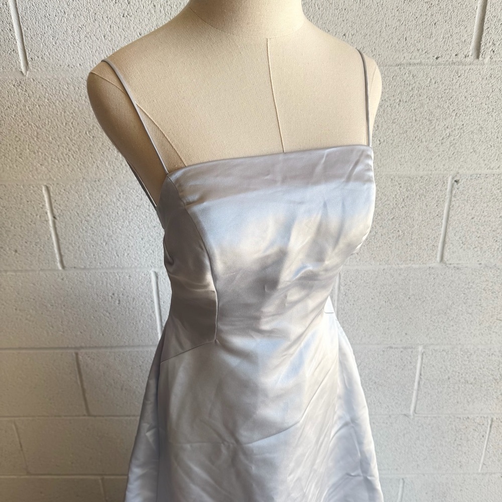 Bill Levkoff Classics Classic Light Blue Open Back Gown Formal Dress Size 4 - Picture 3 of 4
